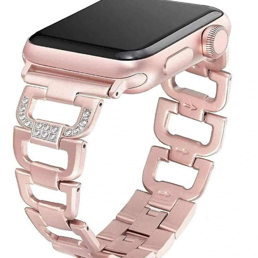 Apple Watch Bling Sparkle Women’s Dressy Band D-link in Rose Gold